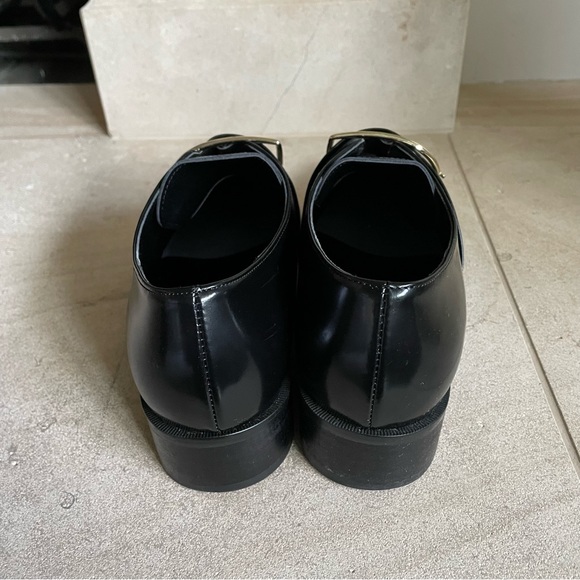 Rachel Cox Black Buckled Loafers | Sz 6.5 - Picture 3 of 6